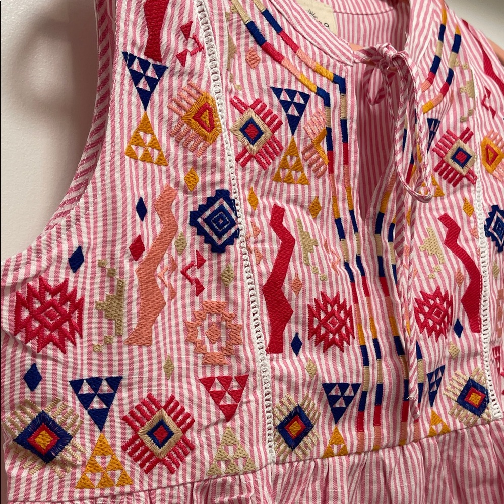 NWT Umgee Embroidered Bohemian Dress - Picture 2 of 6